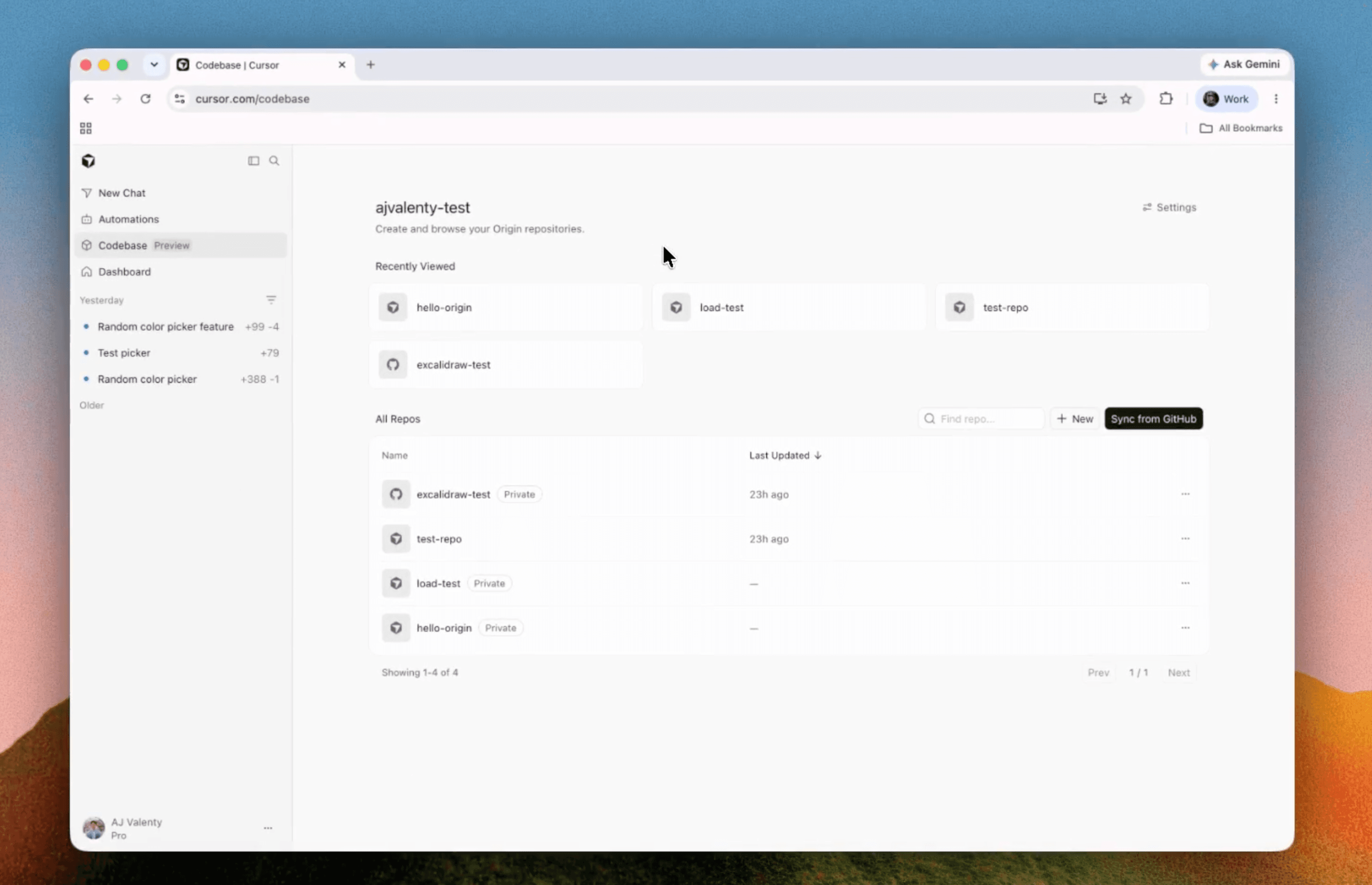Origin product preview