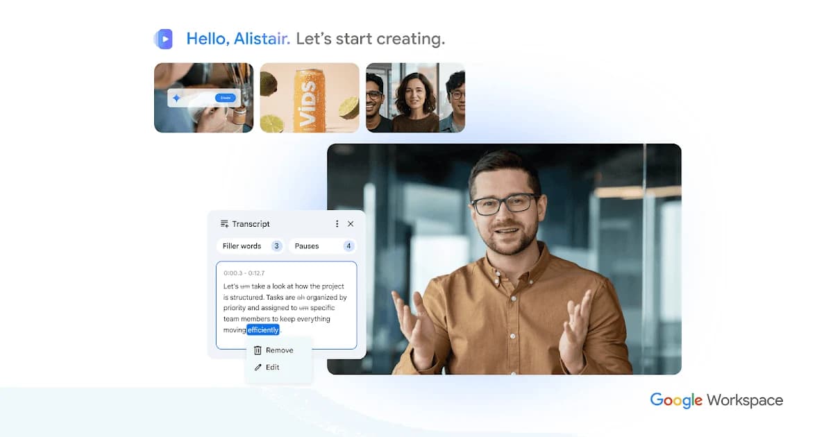 Google Vids product preview