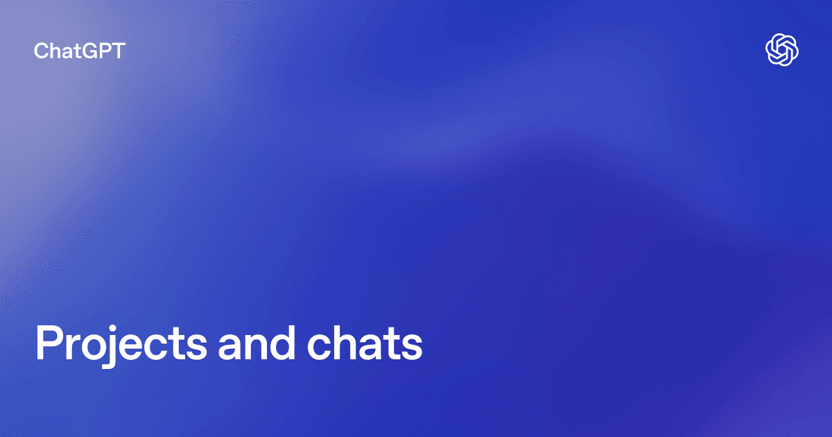 ChatGPT Projects product preview