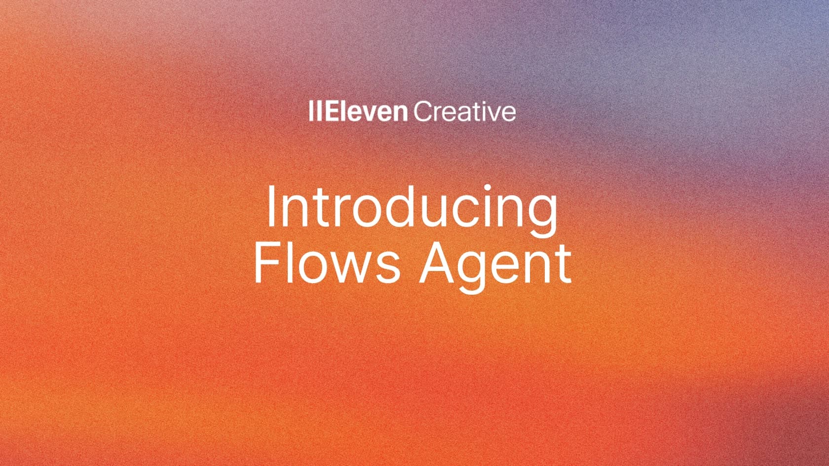ElevenLabs Flows product preview