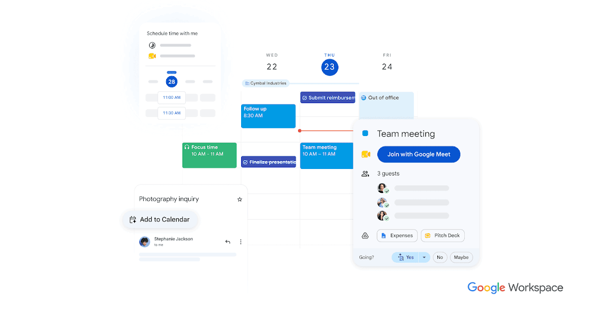 Google Calendar product preview