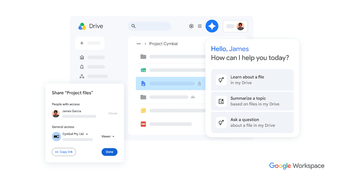 Google Drive product preview