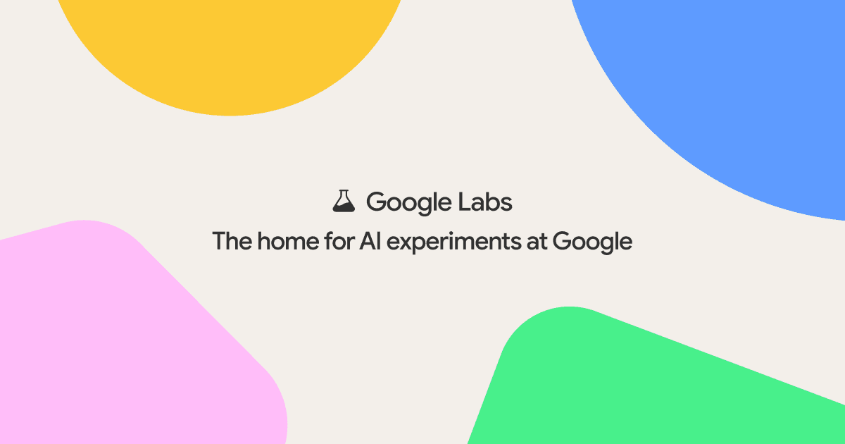 Google Labs product preview