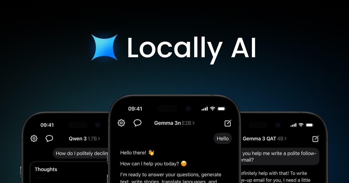 Locally AI product preview