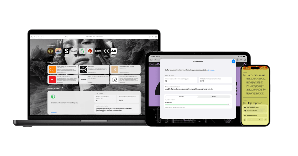 Safari product preview
