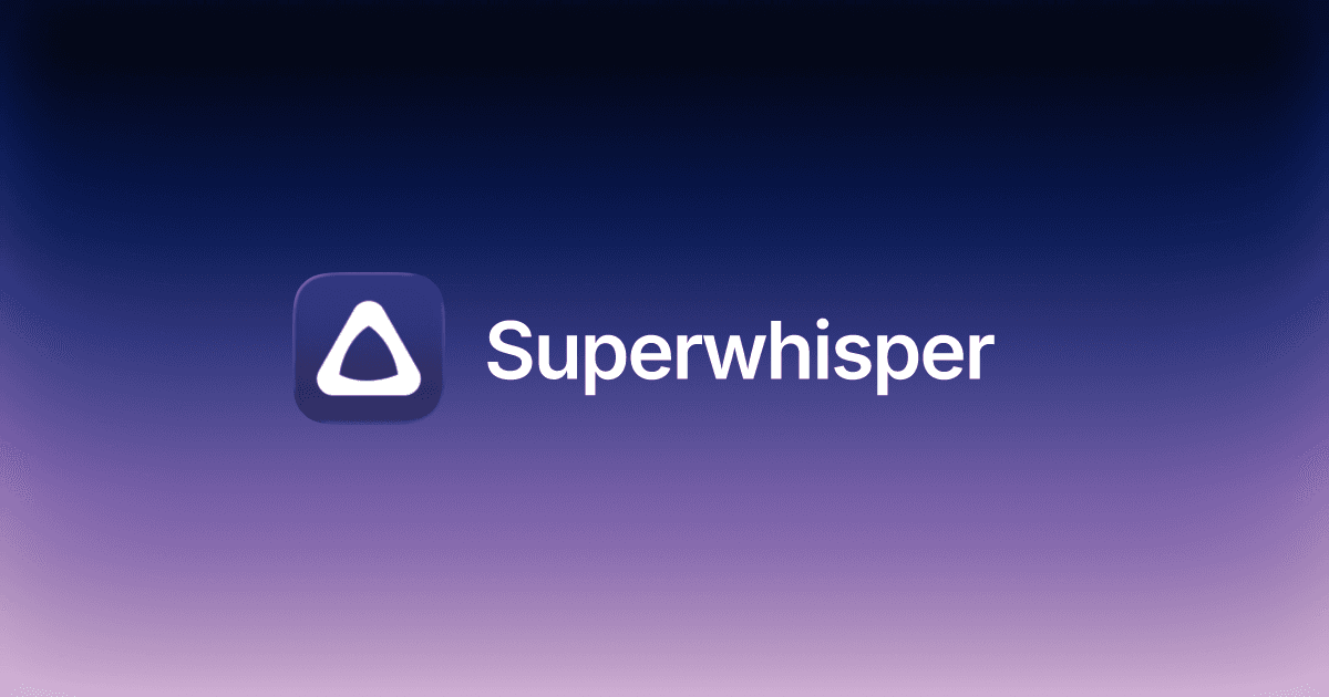 Superwhisper product preview