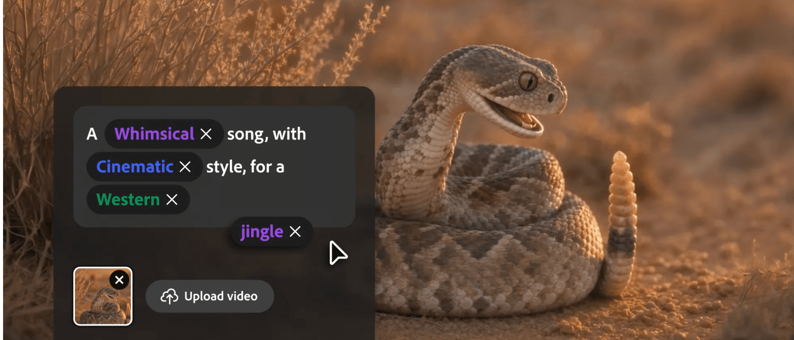 Adobe Firefly Audio product preview