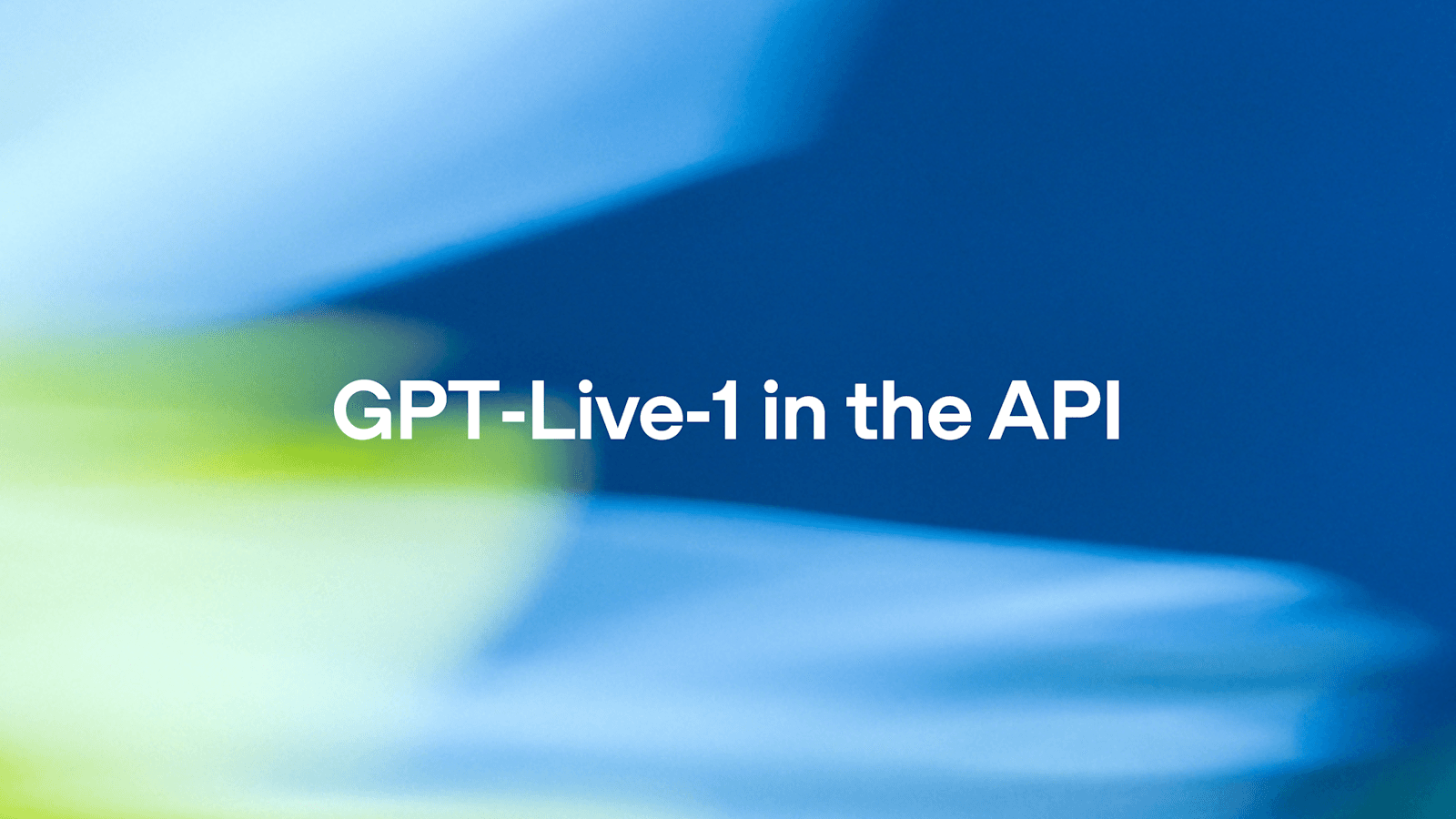 GPT-Live-1 product preview