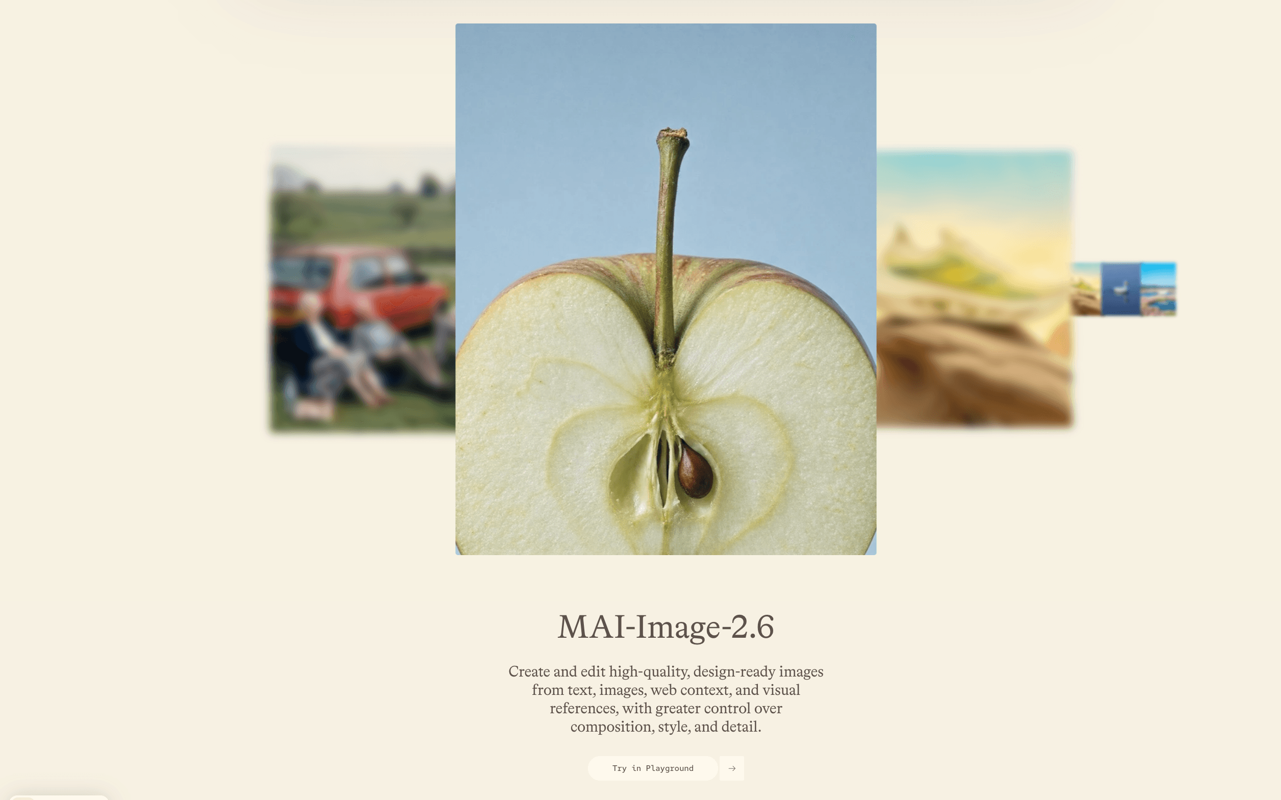 MAI-Image 2.6 product preview