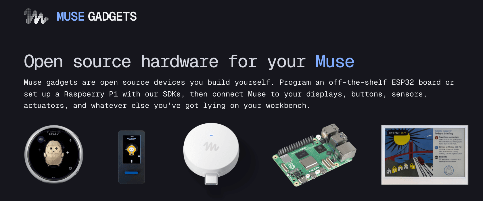 Muse Gadgets product preview