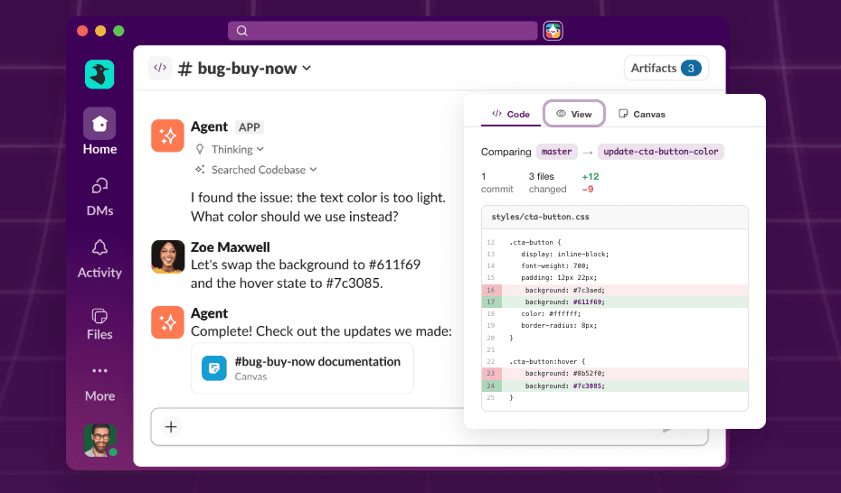 Slack Code product preview