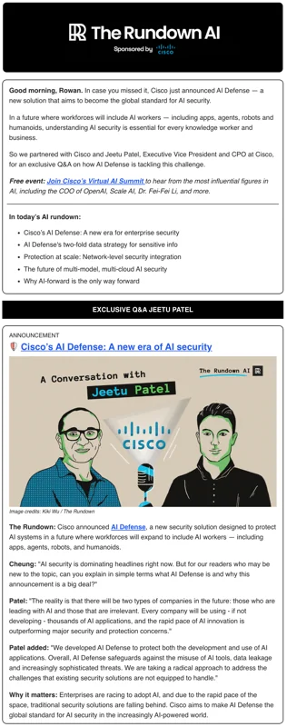 Full Email Takeover example