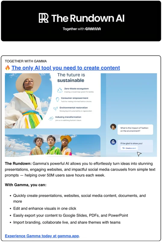 Main Ad example