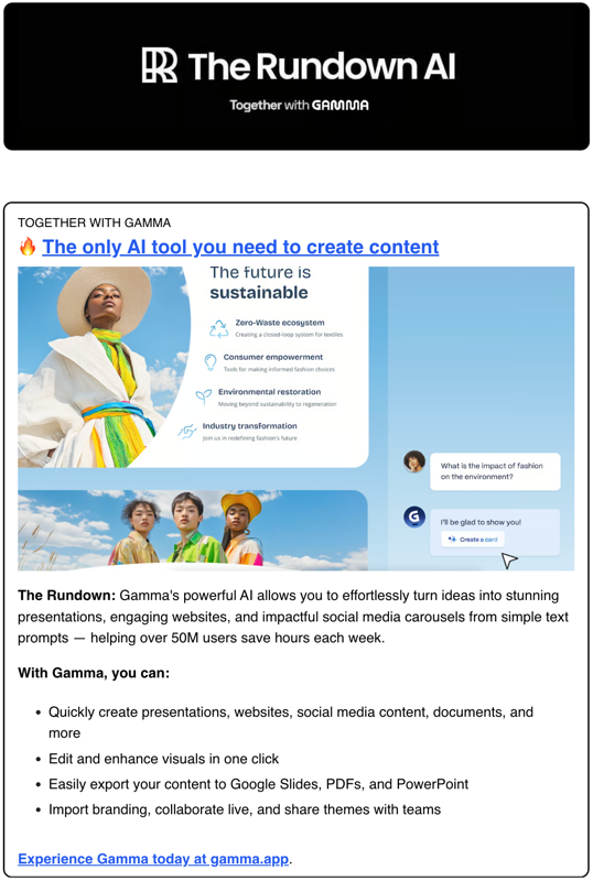Main Ad example