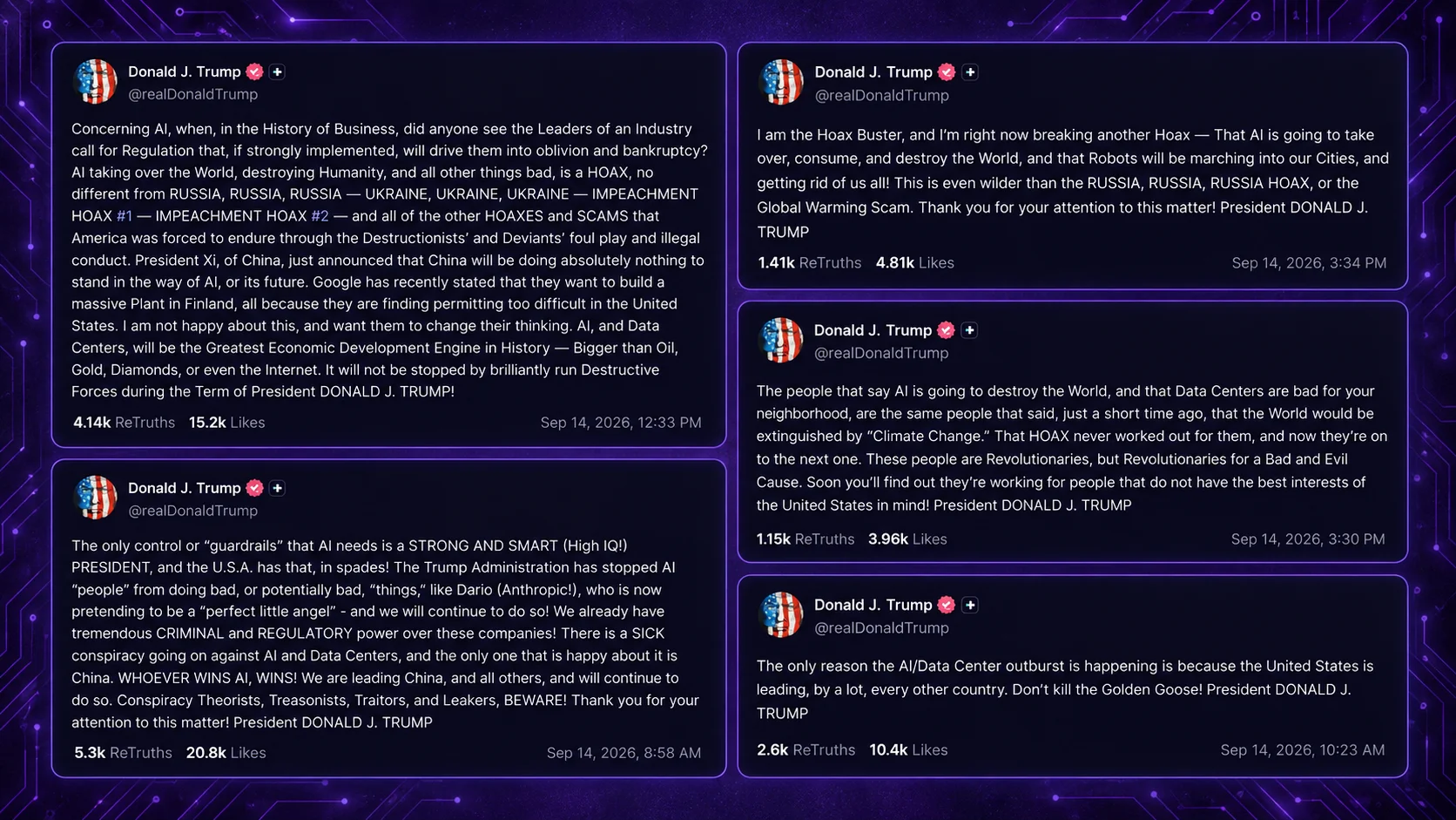 Trump, Beijing both shoot down the AI slowdown — newsletter story image